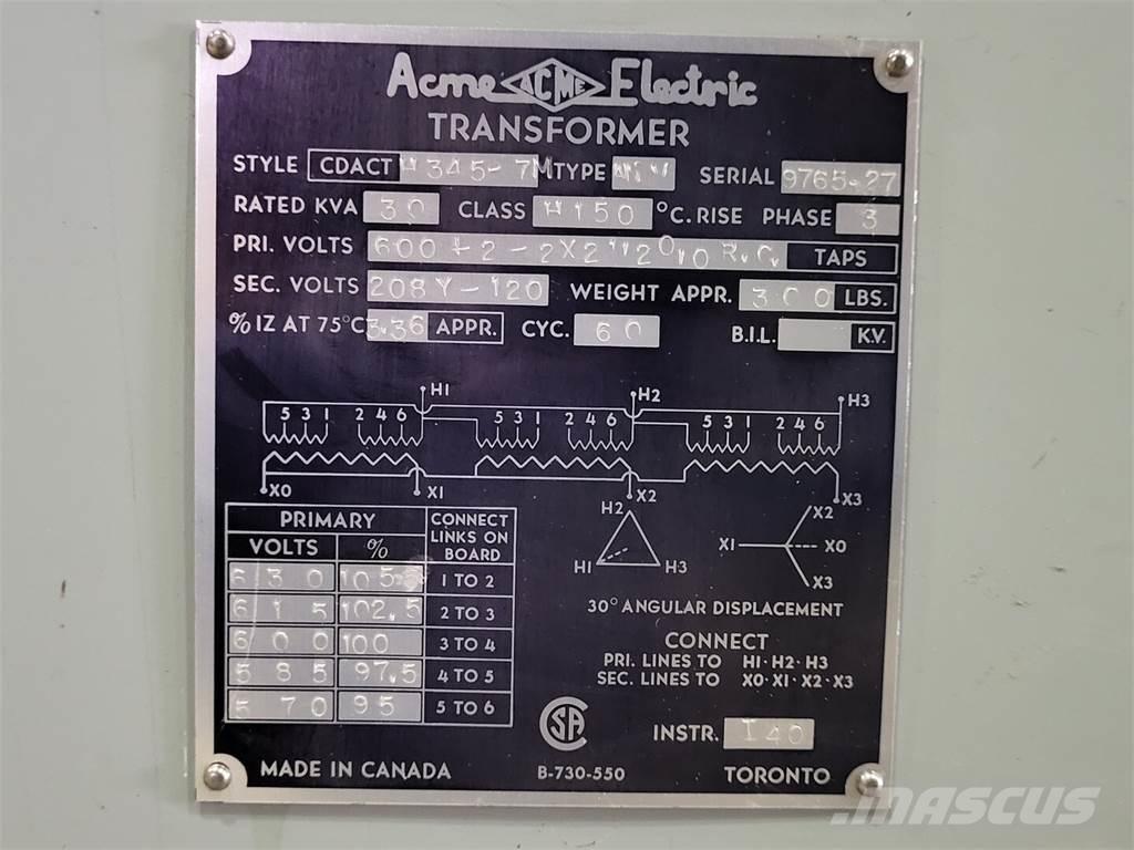  ACME ELECTRIC H345-7M أخرى