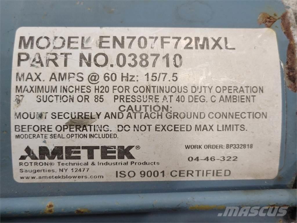  AMETEK EN707F72MXL مكونات أخرى