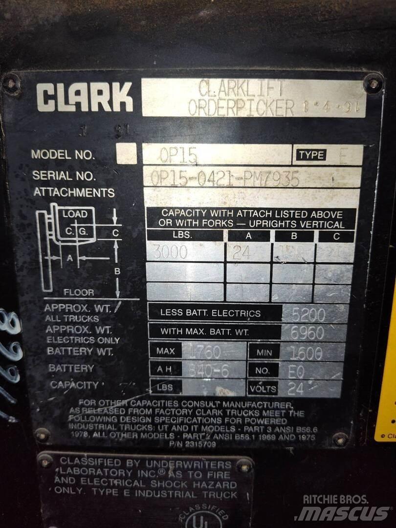 Clark OP-15 أخرى