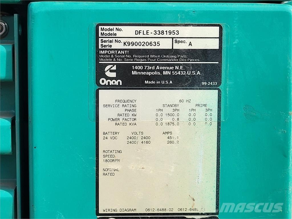 Cummins KTA50-G9 مولدات ديزل