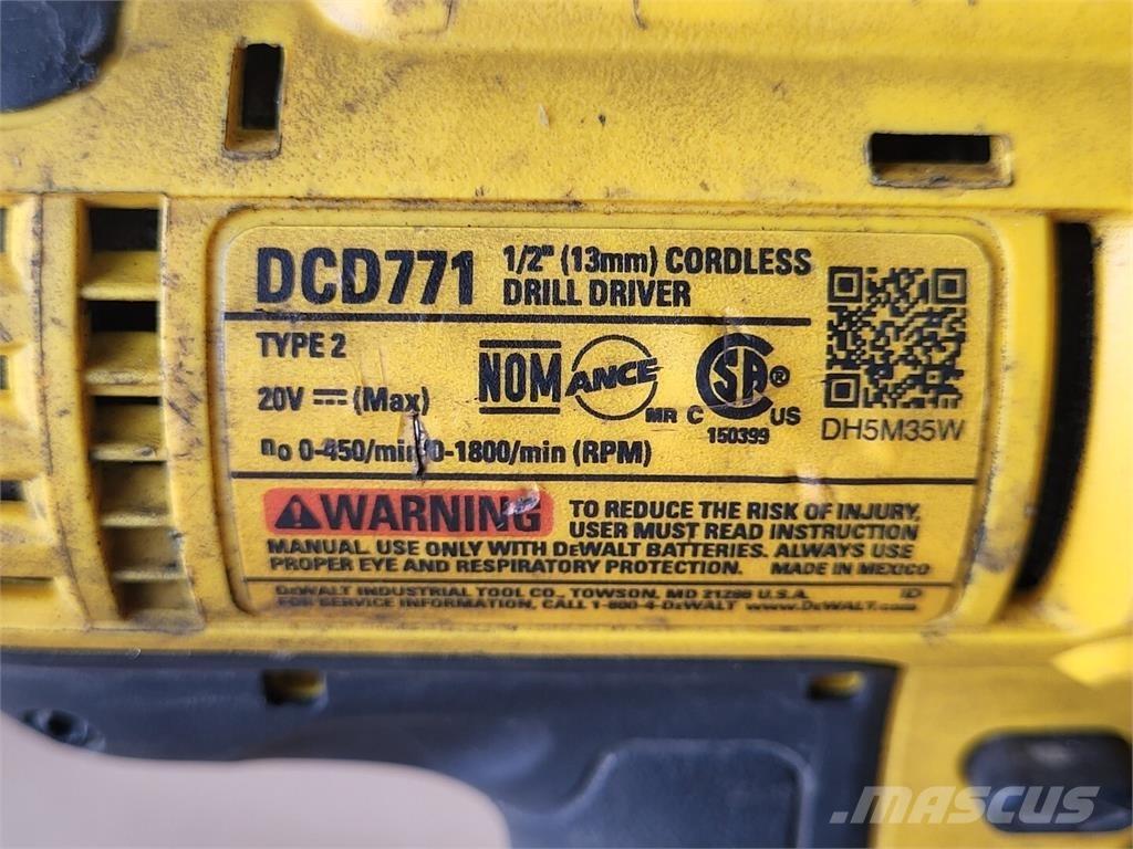 DeWalt DCD771 أخرى