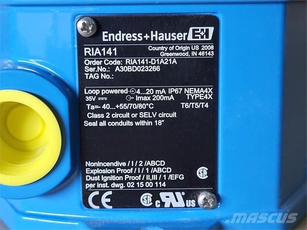  ENDRESS+HAUSER RIA141 أخرى