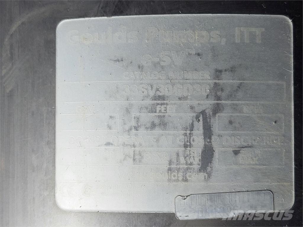  GOULDS 33SV30GD30 مضخات المياه