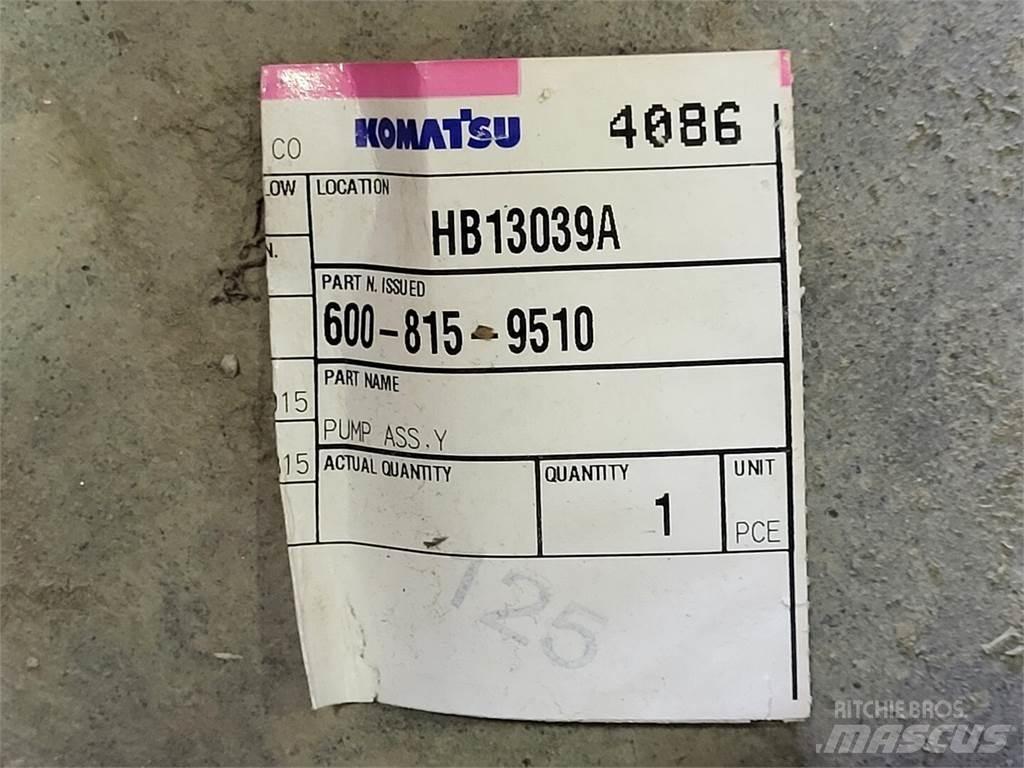 Komatsu 600-815-9510 مضخات المياه