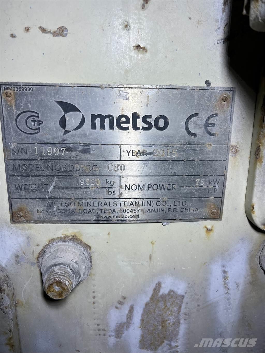 Metso C80 جراشات
