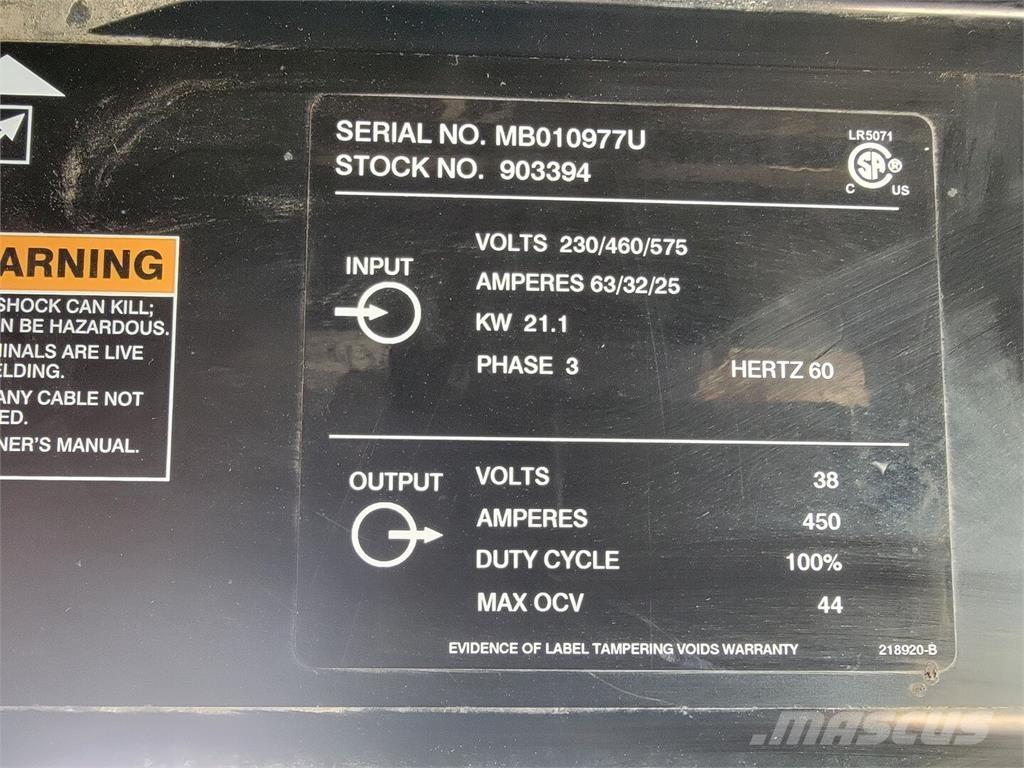 Miller Deltaweld 452 ماكينات لحام