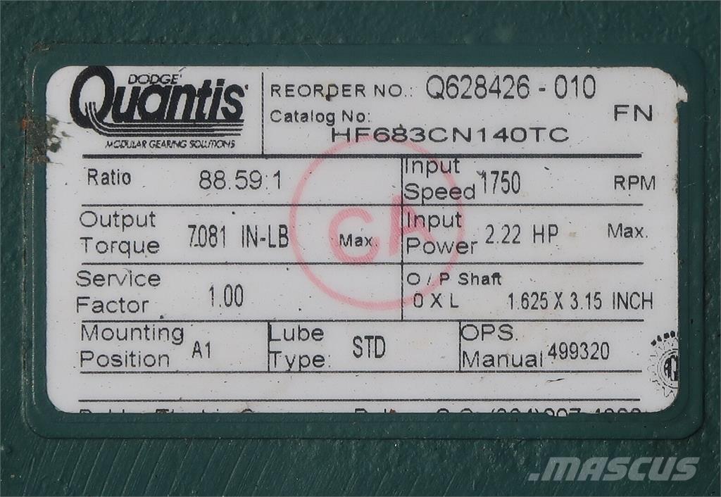  QUANTIS HF683CN140TC معدات البناء - غير ذلك