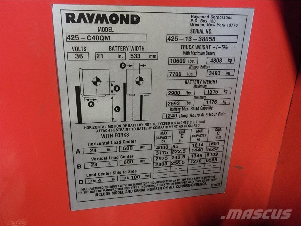 Raymond 425-C40QM أخرى