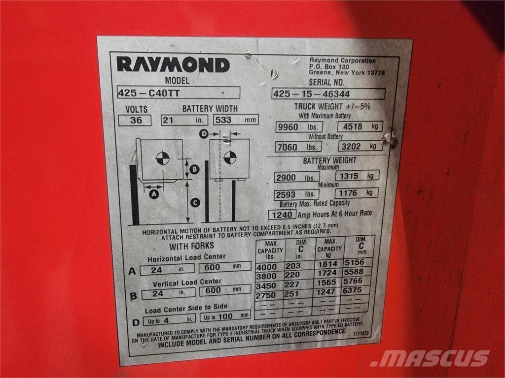 Raymond 425-C40TT أخرى