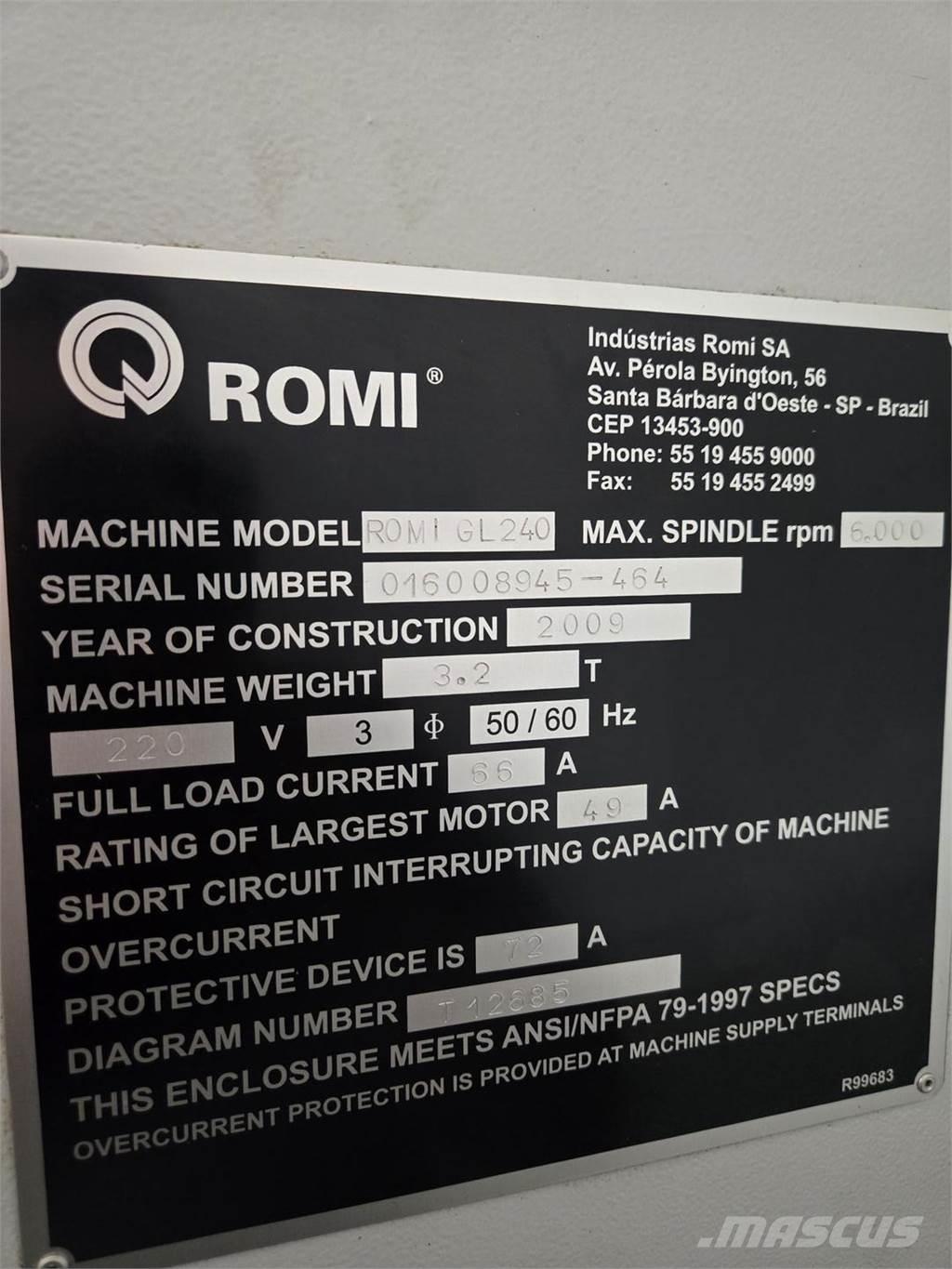  ROMI GL240 أخرى