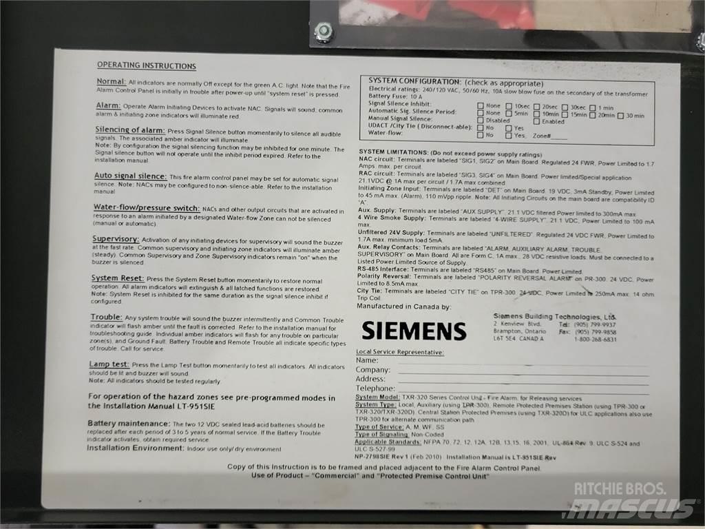 Siemens TXR-320 أخرى