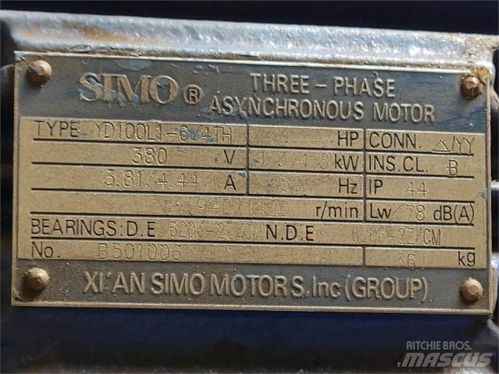  SIMO YD100L1-6/4TH محركات صناعية
