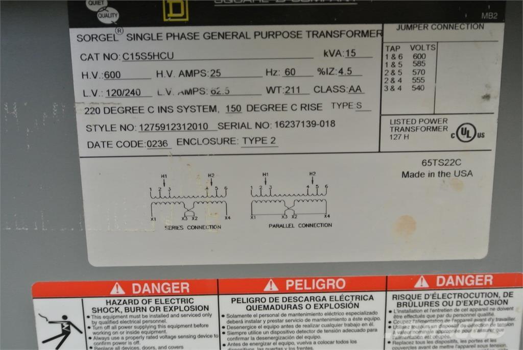  SQUARE D C15S5HCU أخرى