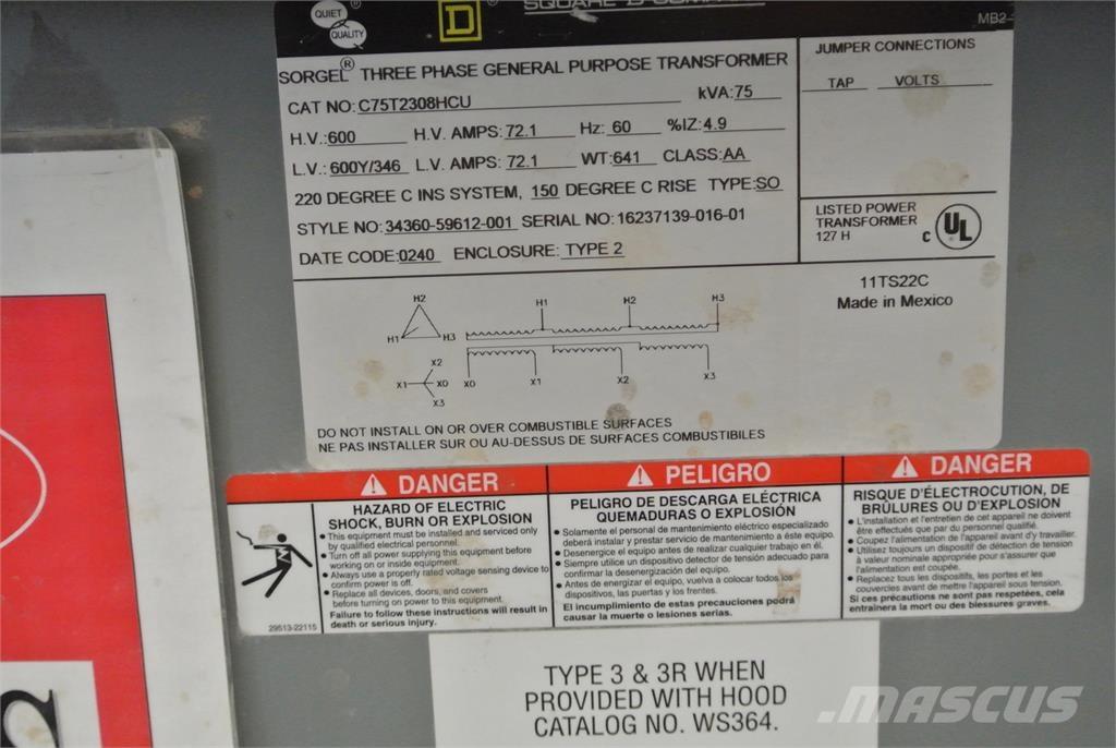  SQUARE D C75T2308HCU أخرى