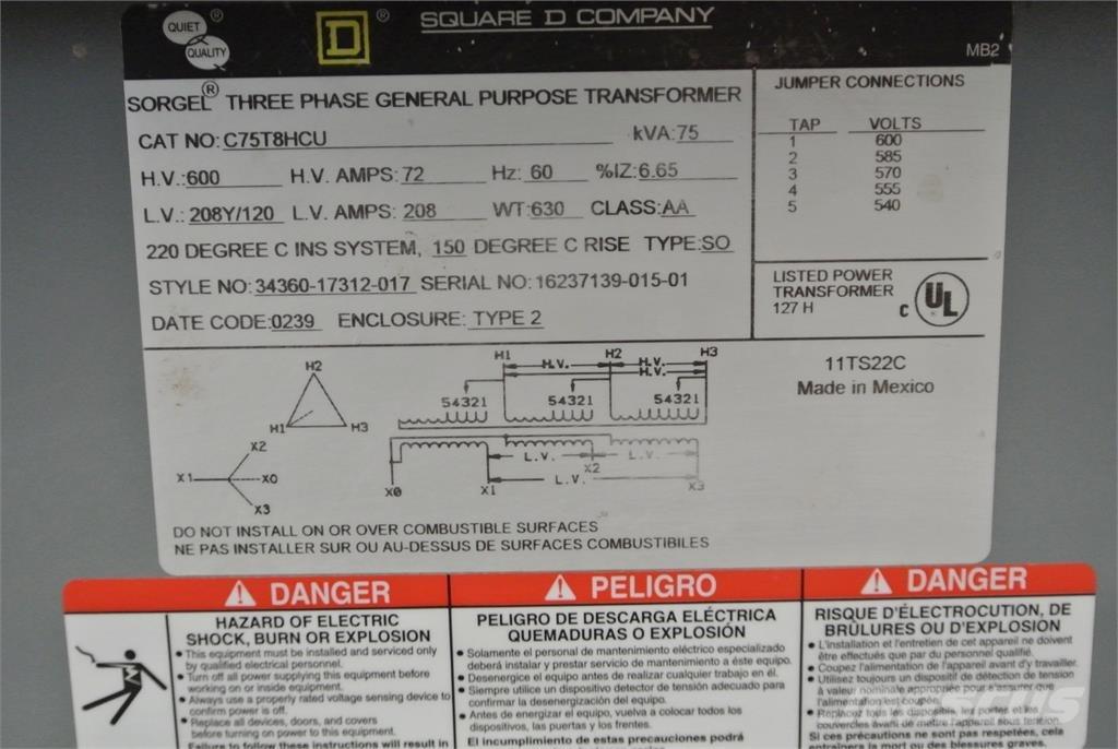  SQUARE D C75T8HCU أخرى