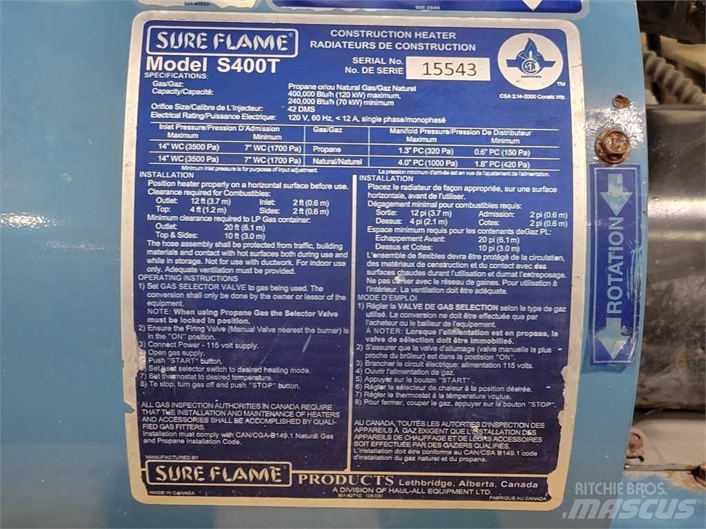  SURE FLAME S400T معدات التسخين والإذابة