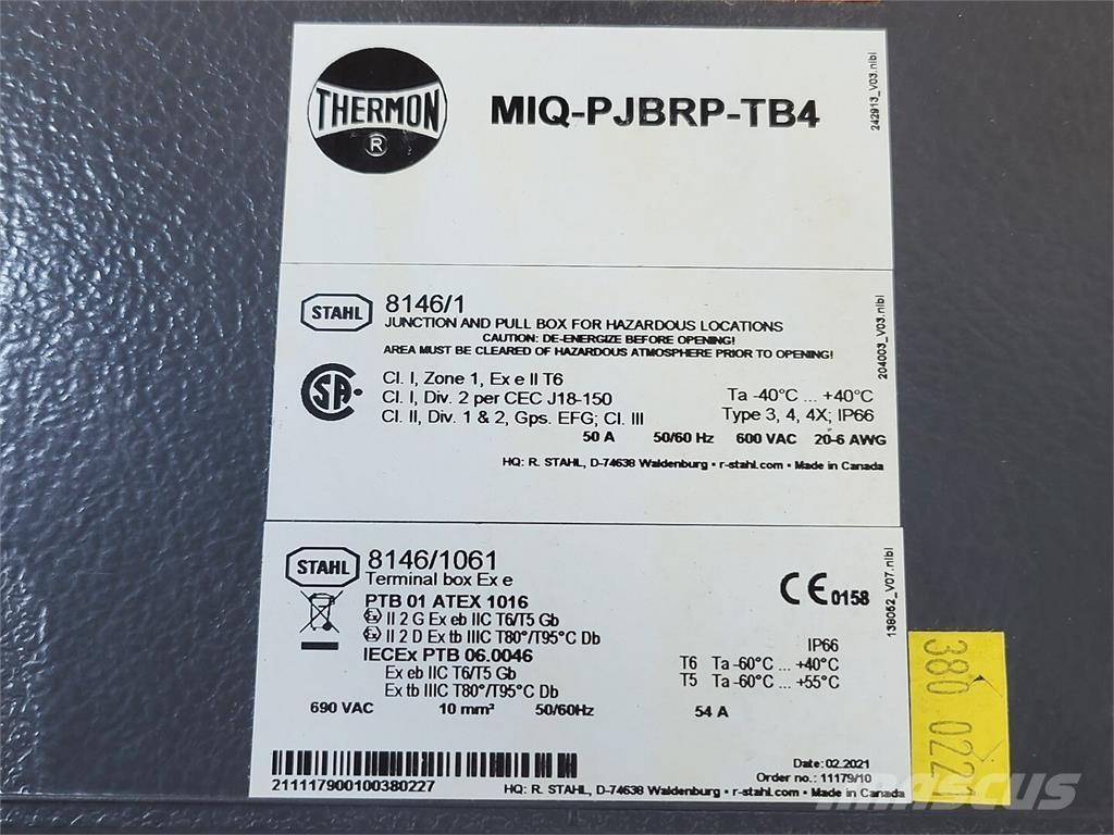  THERMON MIQ-PJBRP-TB4 أخرى