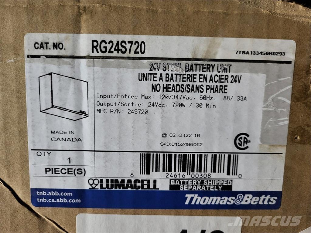 Thomas & BETTS RG24S720 بطاريات