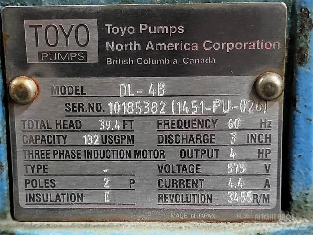 Toyo PUMPS DL-4B مضخات المياه