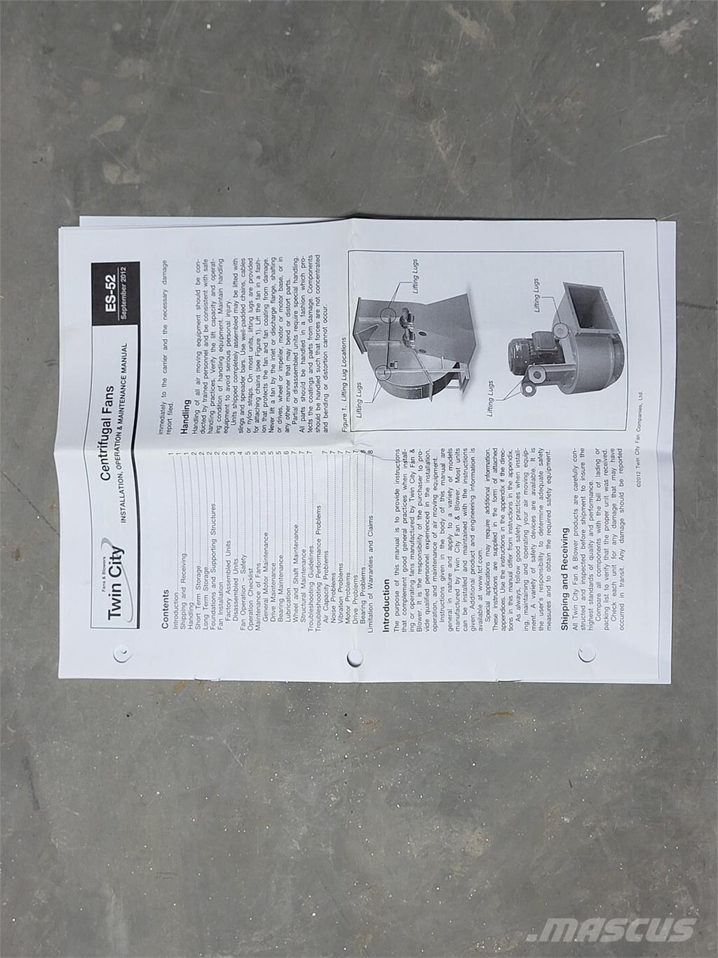  TWIN CITY FAN RBO-SW مكونات أخرى