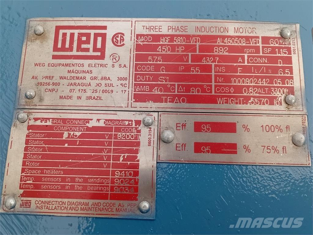  WEG HGF 5810-VFD محركات صناعية