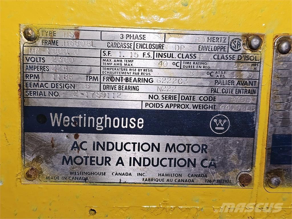 Westinghouse  محركات صناعية