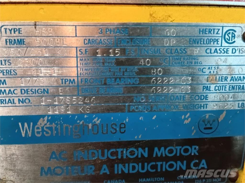 Westinghouse HSB محركات صناعية