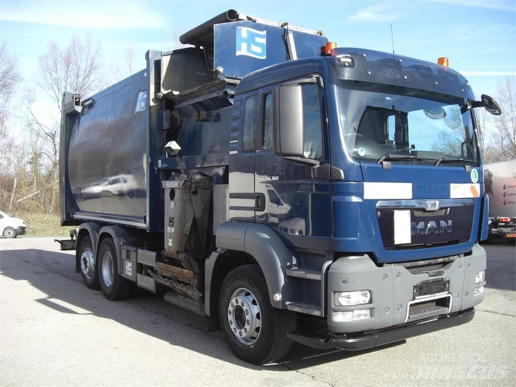 MAN 26360FNLL / RECHTSGEST. شاحنات المخلفات
