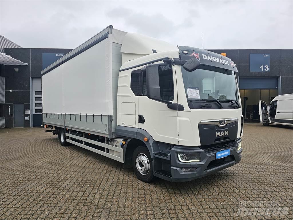 MAN TGL 12.250 شاحنات بغطاء جانبي