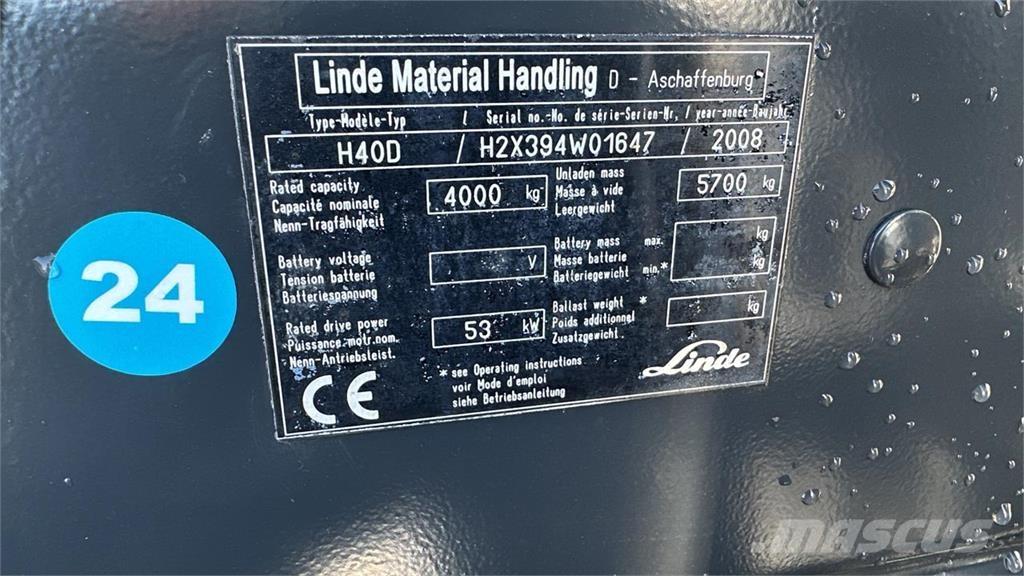Linde H40D شاحنات الديزل