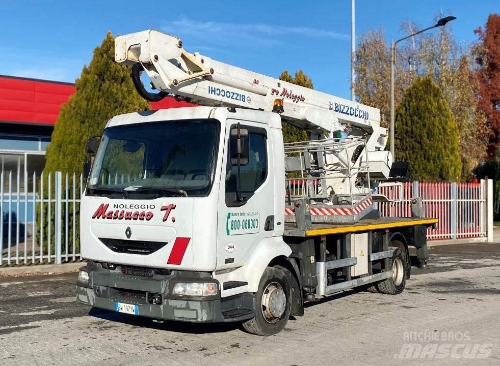 Renault MIDLUM 180 Dci المنصات الهوائية المثبتة على شاحنة