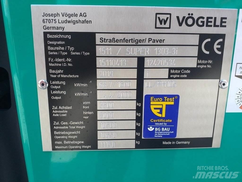 Vögele Super 1303-3i معدات السفلتة