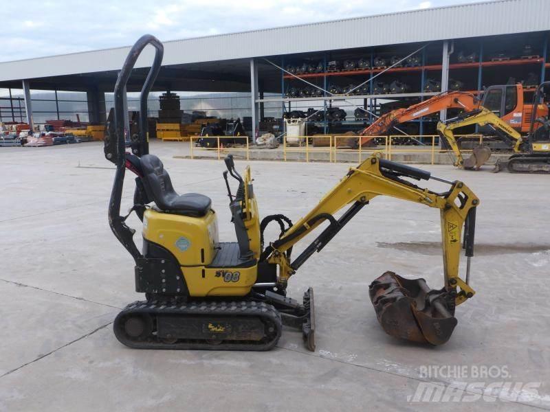 Yanmar SV08 حفارات صغيرة أقل من 7 طن (حفارات صغيرة)