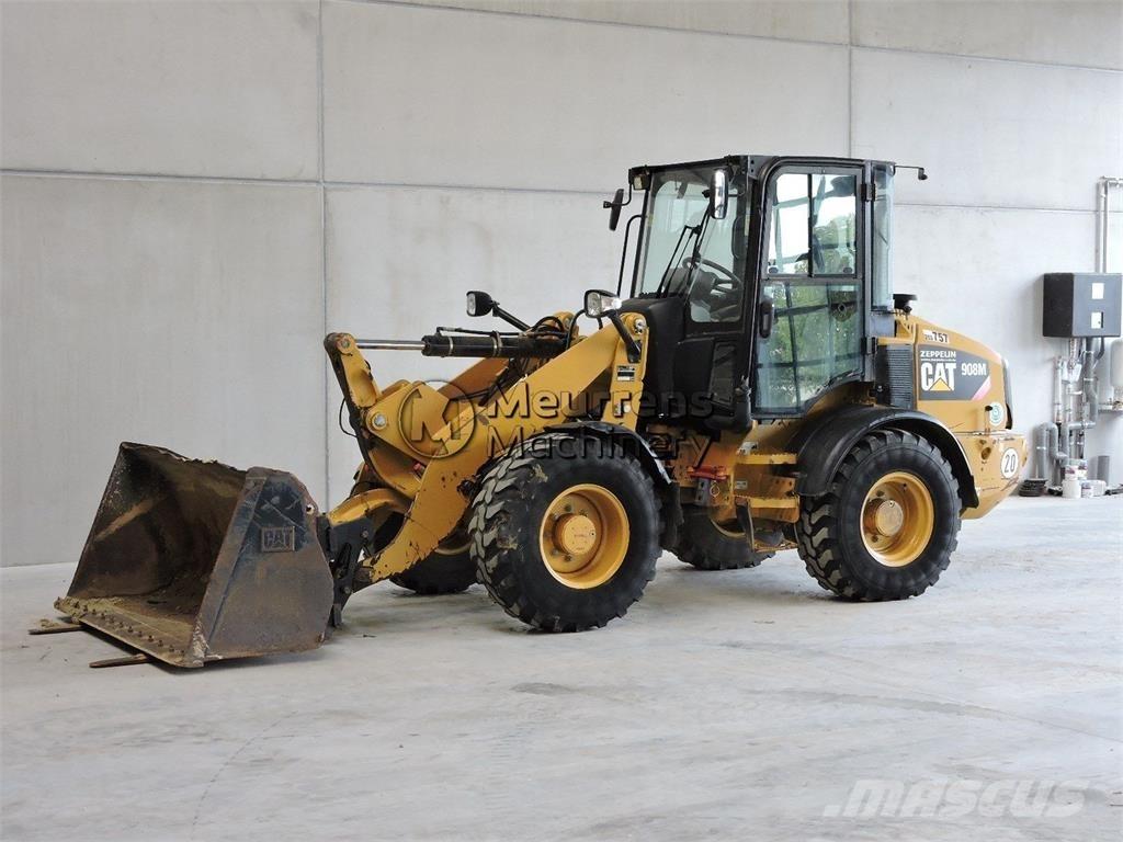 CAT 908M + FORK لوادر بعجل