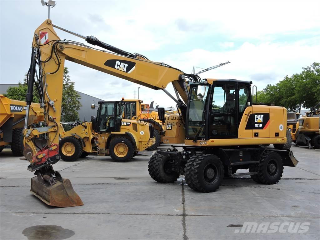 CAT M316F حفارات بعجل