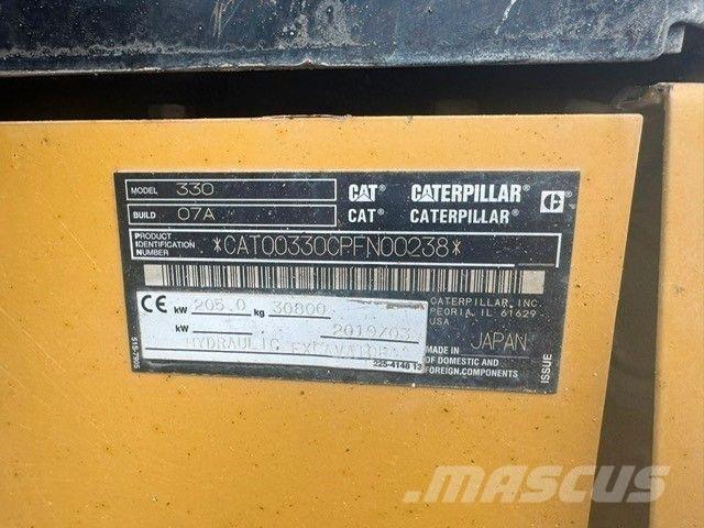 CAT 330 Next Gen حفارات زحافة