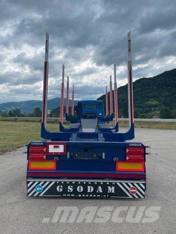 Gsodam T2L1 نصف مقطورات لنقل الأشجار