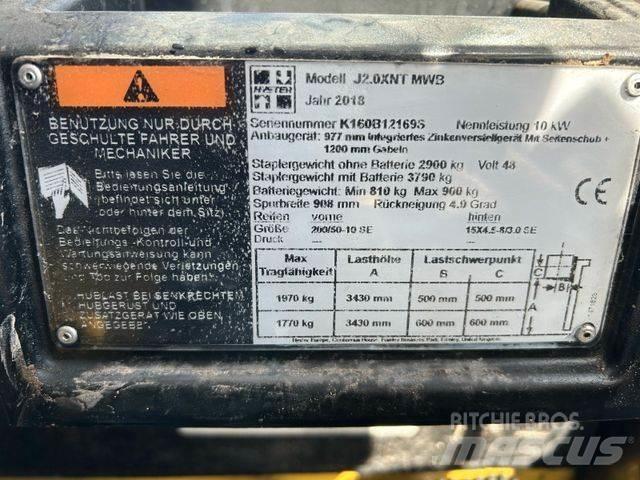 Hyster J2.0XNT MWB شاحنات ذات رافعات شوكية تعمل بالكهرباء