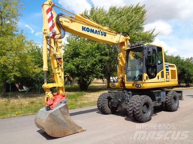Komatsu PW 160-10 حفارات بعجل