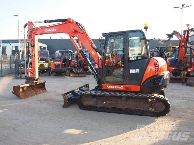Kubota KX080-4 حفارات صغيرة أقل من 7 طن (حفارات صغيرة)