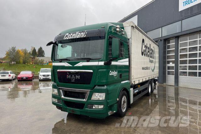 MAN TGX 26.480 6x2 شاحنات بغطاء جانبي