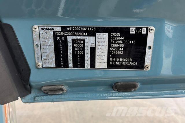 Scania R410 4x2 شاحنات بغطاء جانبي