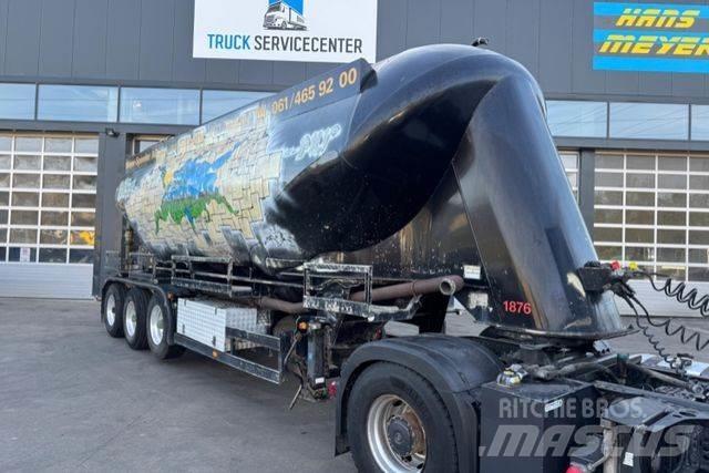 Spitzer Silo 37m3 نصف مقطورات مقطورة 