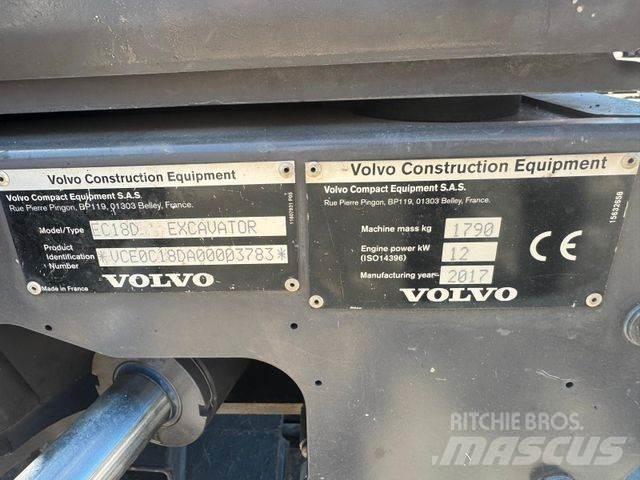 Volvo EC18D حفارات صغيرة أقل من 7 طن (حفارات صغيرة)