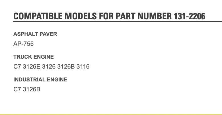 CAT 3126 مكونات أخرى