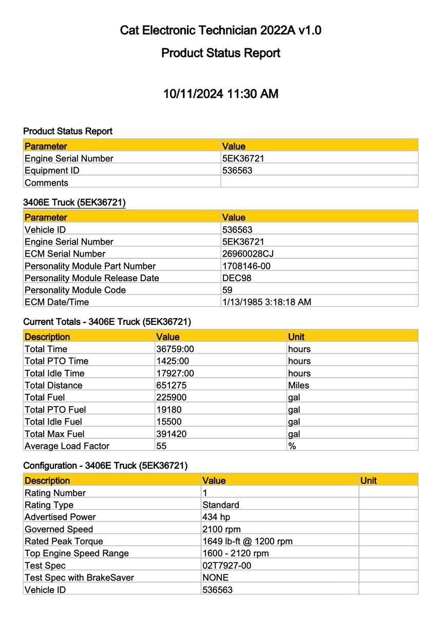 CAT 3406E إلكترونيات