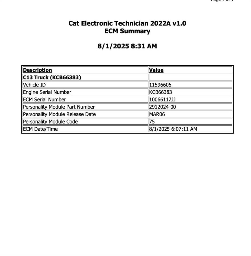 CAT C13 إلكترونيات