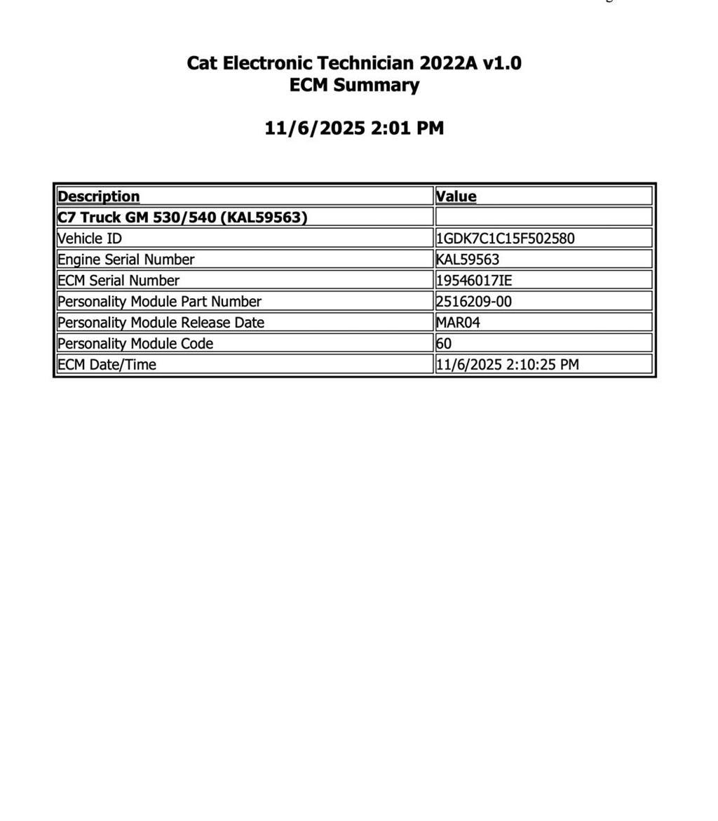 CAT C7 إلكترونيات