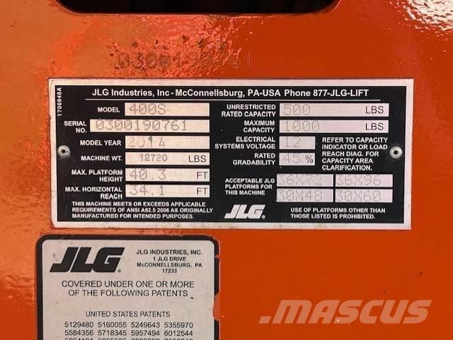 JLG 400S رافعات ومنصات أخرى