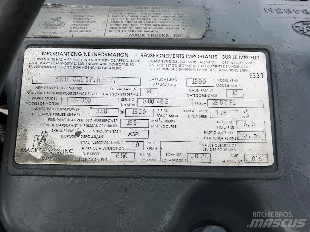 Mack E7-350 محركات
